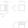 Ручка кноб Tupai 2734Q-142 никель R кл (левая) (Фиксированная с одной стороны)