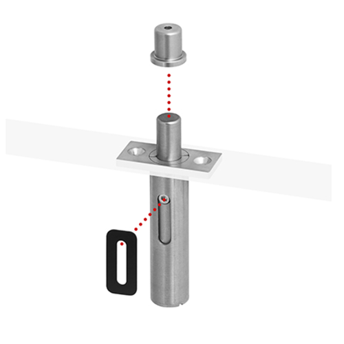 Петля Tupai 3184-16 Satin stainless steel