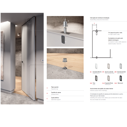 Петля Tupai 3184-16 Satin stainless steel