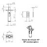 Петля Tupai 3184-16 Satin stainless steel Петля Tupai 3184-16 Satin stainless steel