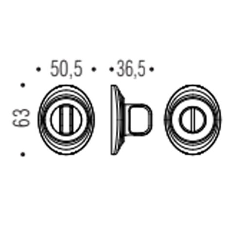 Накладка Colombo DB 19 BZG вж6 пол латунь Cameo