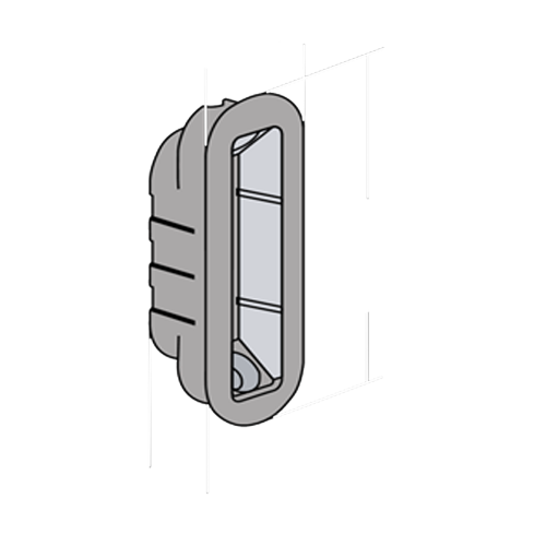 Bonaiti Art GF45 Ответная планка сатинированная латунть B-FORTY