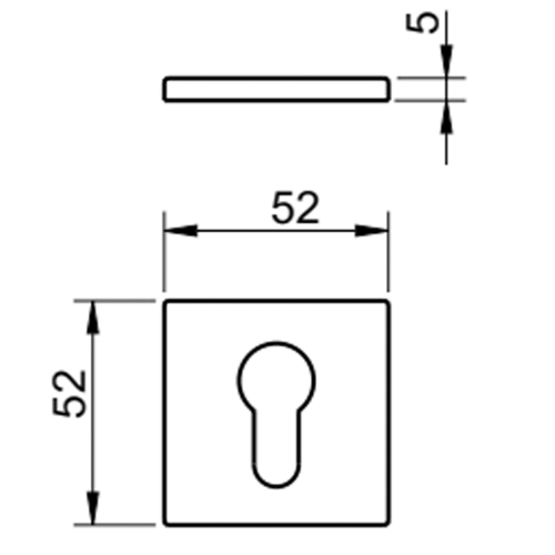 Накладка Tupai 4049 5SQ-03 кл хром