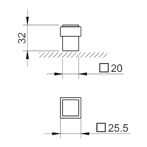 Стопор Tupai 2617-153 черный