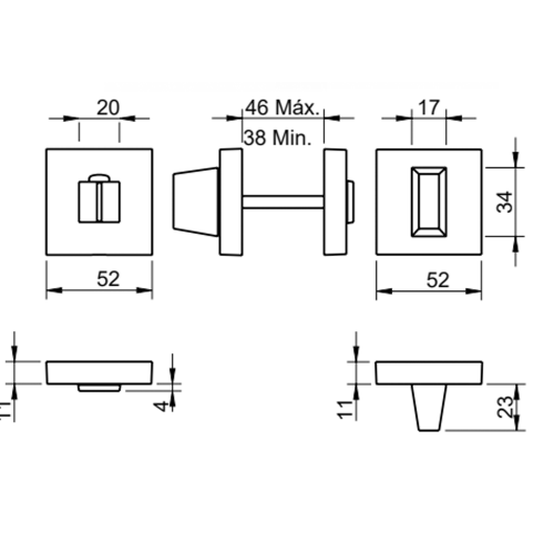 Накладка Tupai 801 Q-03 вж хром