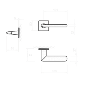 Ручка Tupai Eliptica 3098 5S Q-142 никель R ф/з
