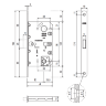 AGB Art. B061325034 Мехнизм Mediana Polaris Wave WC мат хром