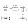 Накладка Tupai 4040 5S Q-208 (дв.полотно 60мм) вж матовое золото Накладка Tupai 4040 5S Q-208 (дв.полотно 60мм) вж матовое золото