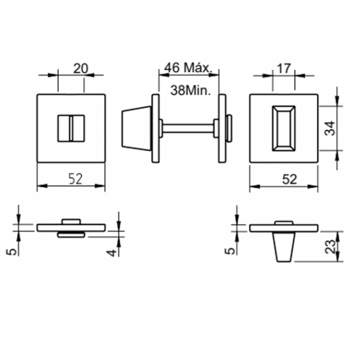 Накладка Tupai 4040 5S Q-208 вж матовое золото