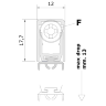 Автоматический Порог Comaglio Basic Mod 420, 103-83 см